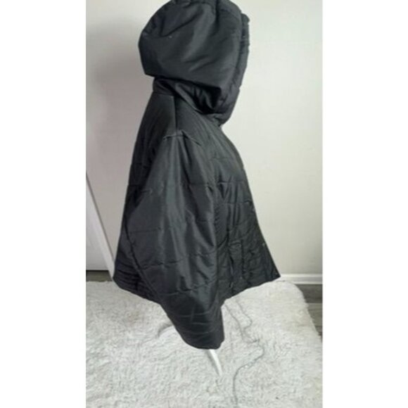 Liz Claiborne Black Hooded Quilted Winter Coat 2X - Picture 2 of 4